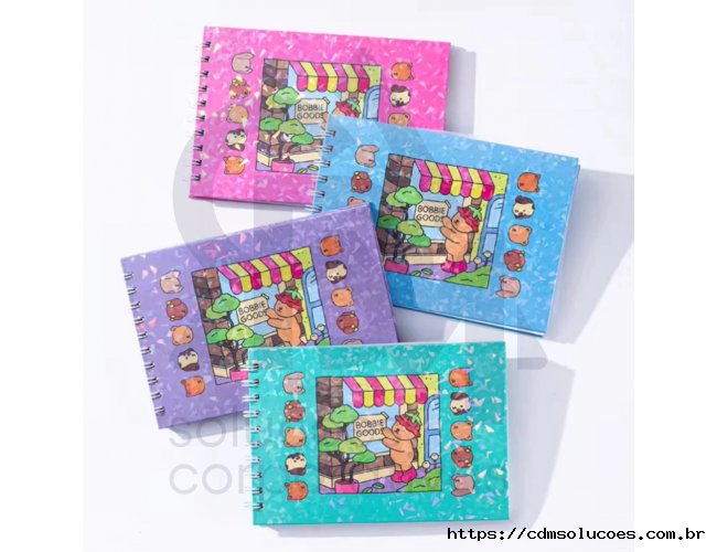 Caderno Espiral de Colorir Bobbie Goods