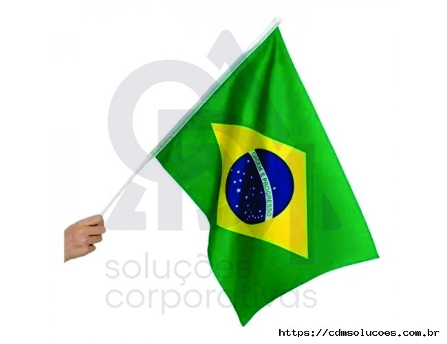 Bandeira De Mão Personalizada 17x24 cm